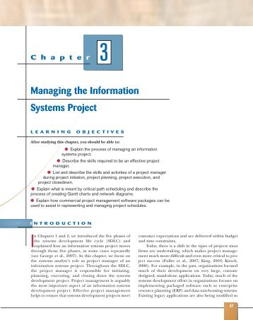 Managing the Information Systems Project - Prentice Hall