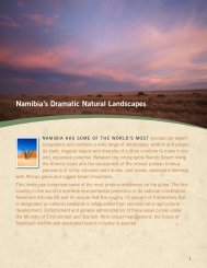 Namibia landscapes tourism brochure