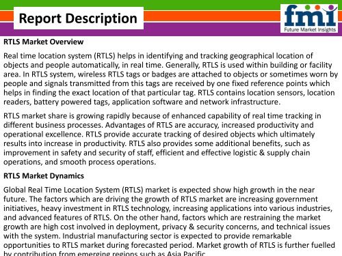 Real Time Location System (RTLS) Market size and Key Trends in terms of volume and value 2015-2025