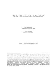 Why Have IPO Auctions Failed the Market Test? - Northwestern ...