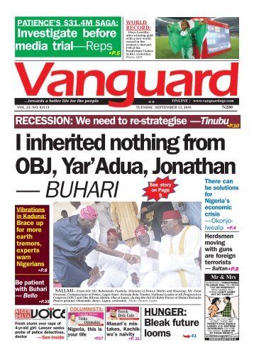 I inherited nothing from OBJ, Yar'Adua, Jonathan - BUHARI