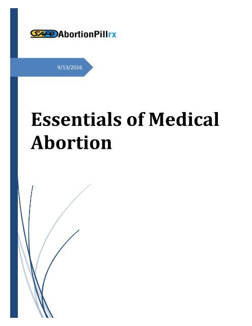 Essentials of medical abortion