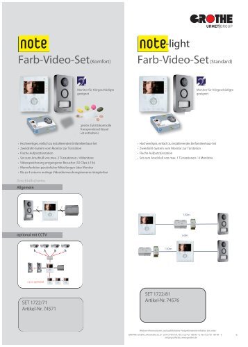Grothe Farb-Video-Sets