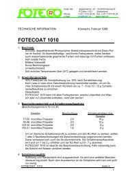 FOTECOAT 1010 - KIT Siebdruck