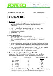 FOTECOAT 1065 - KIT Siebdruck