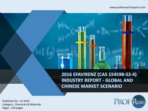 Global EFAVIRENZ (CAS 154598-52-4) Industry Market Boom in Near Future!!