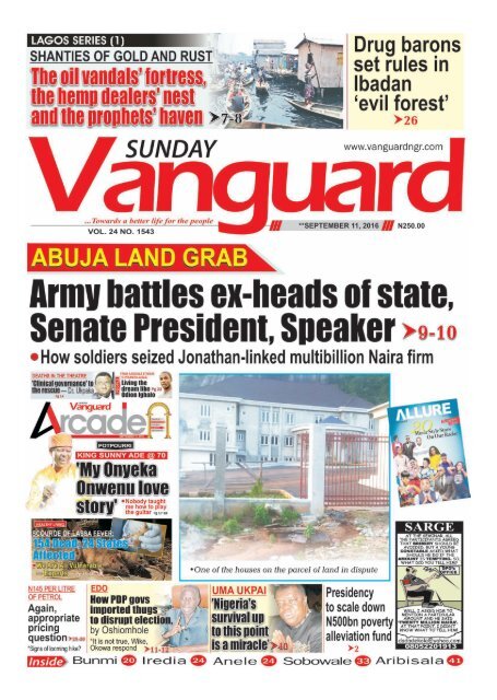 ABUJA LAND GRAB: Army battles ex-heads of state Senate President, Speaker 