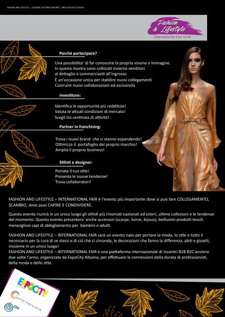 Fashion&Lifestyle Fall Winter 2016 - Brochure (It)