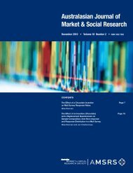 Australasian Journal of Market & Social Research - aprc-research