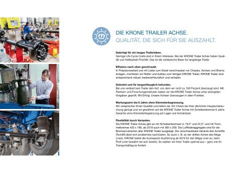 KRONE Trailer Achse (DE)