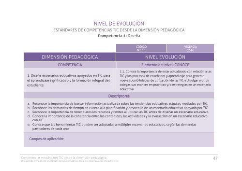 COMPETENCIAS Y ESTÁNDARES TIC desde la dimensión pedagógica