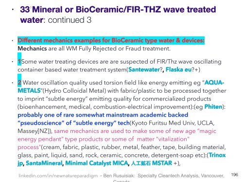 Fire niveauer af Miljøvenlige, Lavpris, Mindre Kendte Vand Teknologi til Fremtiden : Four Types of Forgotten Water Related Low Cost Clean Tech for Commercial & Industrial Applications