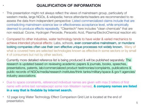 Fire niveauer af Miljøvenlige, Lavpris, Mindre Kendte Vand Teknologi til Fremtiden : Four Types of Forgotten Water Related Low Cost Clean Tech for Commercial & Industrial Applications