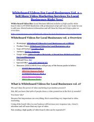 Whiteboard Videos For Local Businesses Vol.2 Review-(Free) bonus and discount