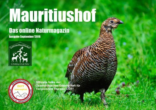 Mauritiushof Natur Magazin September 2016