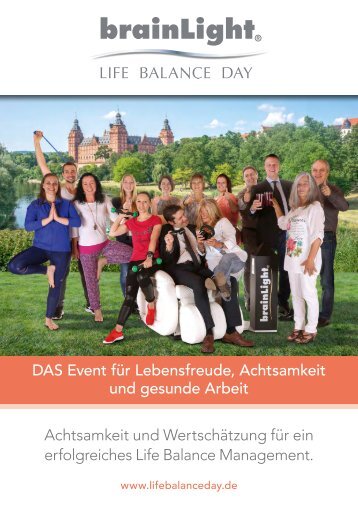 Broschüre Life Balance Day 2016