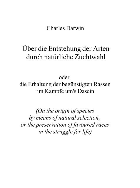 15-Darwin, Charles - Über die Entstehung der Arten