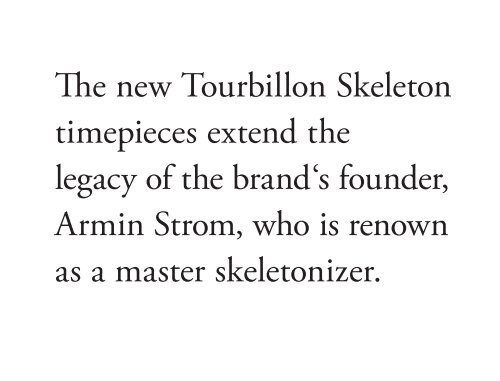 Armin Strom New Introductions 2016