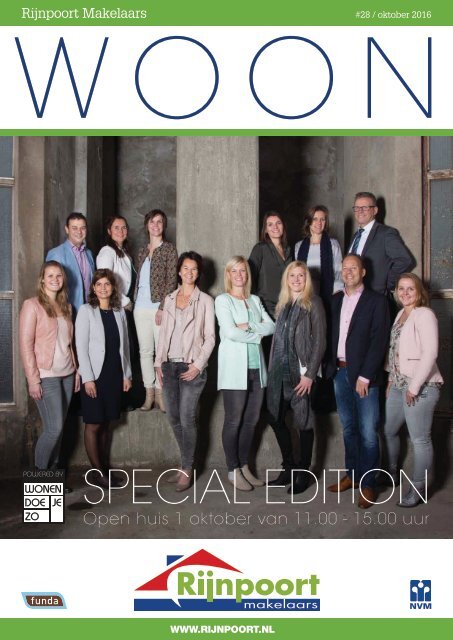 Rijnpoort Makelaars WOON magazine #28, uitgave oktober 2016