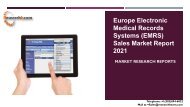 Europe Electronic Medical Records Systems (EMRS) Sales Market Report 2021