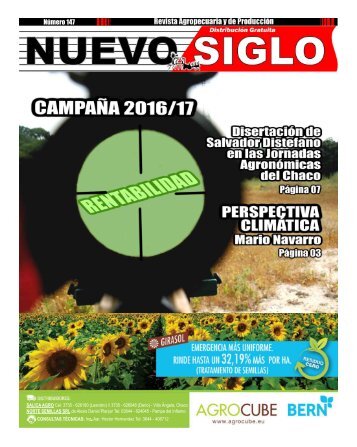 Revista Agropecuaria Nuevo Siglo Número 148 - Octubre 2016