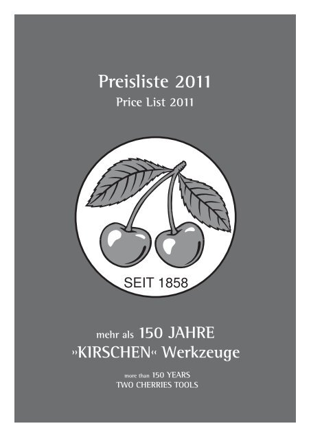 Preisliste 2011 - Kirschen