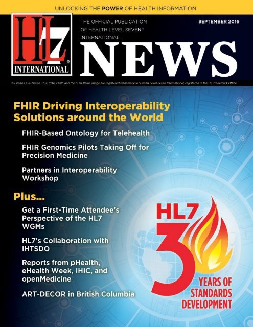 In this Issue HL7 News