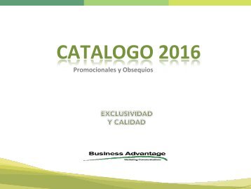 CATOLOGO 2016. HORIZONTAL