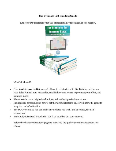 Ultimate List Building Guide PLR Bundle review & Ultimate List Building Guide PLR Bundle $22,600 bonus-discount