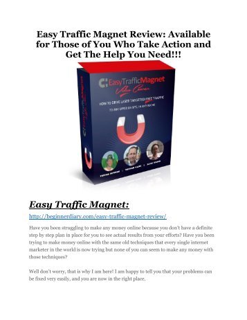 Easy Traffic Magnet review and (SECRET) $13600 bonus