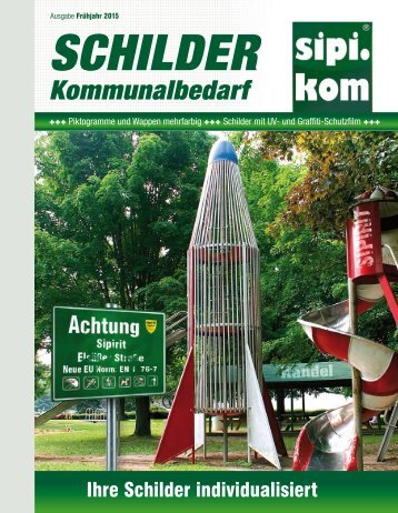 Schilder Katalog | SIPIRIT GmbH Kommunalbedarf | Qualitätsprodukte