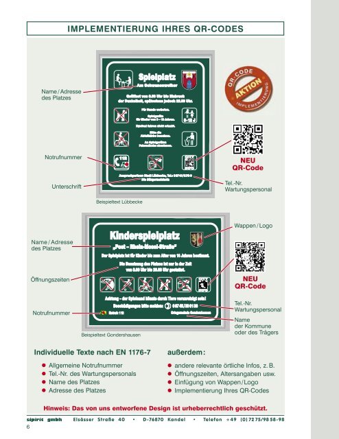 Schilder Katalog | SIPIRIT GmbH Kommunalbedarf | Qualitätsprodukte