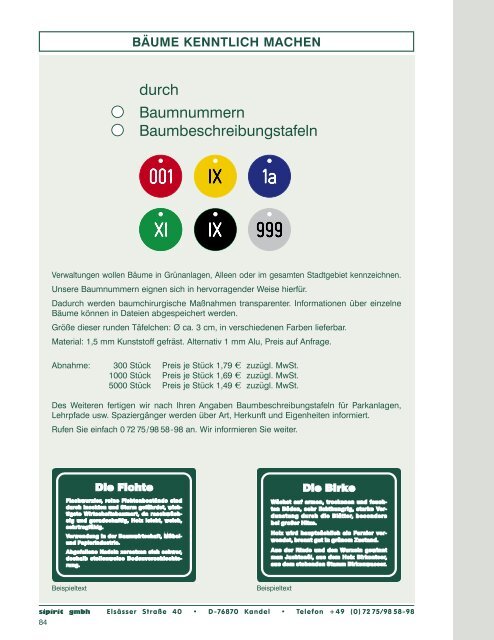 Schilder Katalog | SIPIRIT GmbH Kommunalbedarf | Qualitätsprodukte