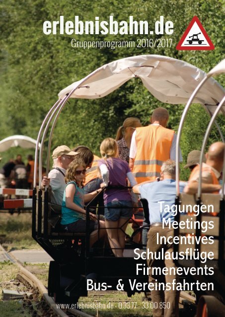 Gruppenbroschüre Erlebnisbahn 2016-2017