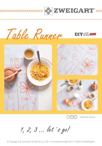 Instructions Table Runner