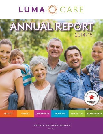 Lumacare Annual Report, 2014-15