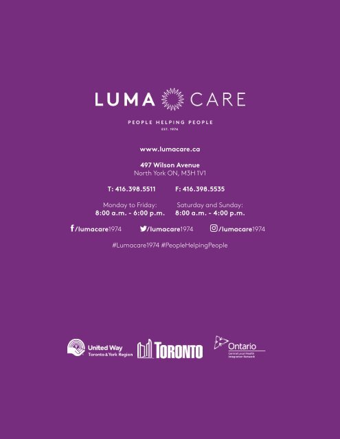 Lumacare Annual Report, 2015-16