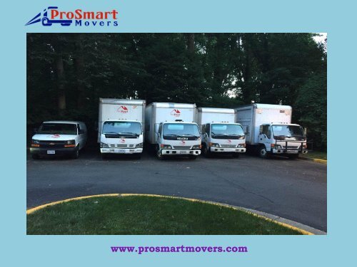 Moving Company Washington DC| ProSmart Movers