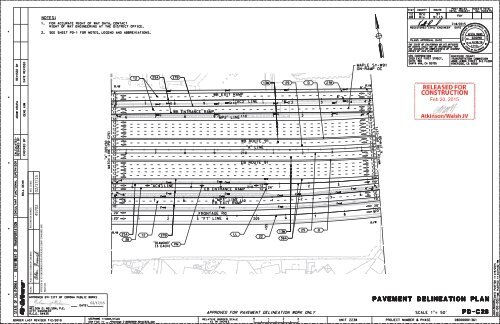 PD-C26 Pavement Delineation Plan