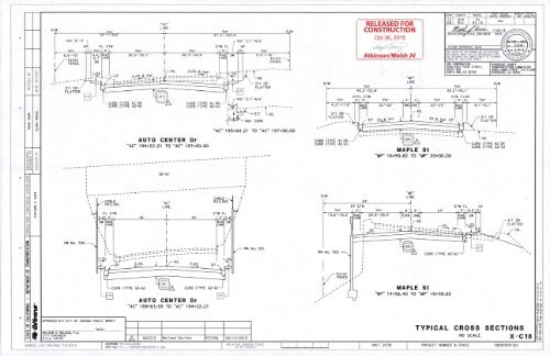 X-C18 Typical Cross Sections (NDC-212)