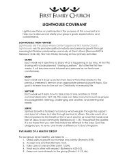 Lighthouse Ministry Covenant