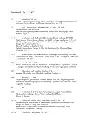 Protokoll 1641 - 1662 - Geschichtsarchiv von Stadt Haag
