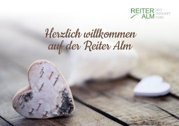 Reiter Alm Ainring Hausbroschüre