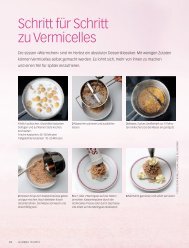 Schritt für Schritt zu Vermicelles - le menu