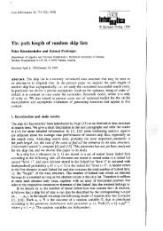 The path length of random skip lists - Institut für Analysis und ...