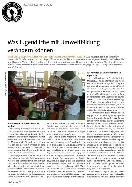 Soweto und das Recht auf Bildung