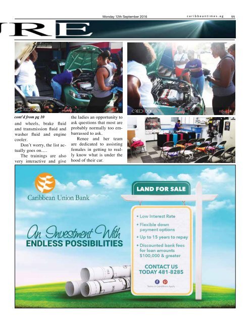 Caribbean Times 90th Issue - Monday 12th September 2016