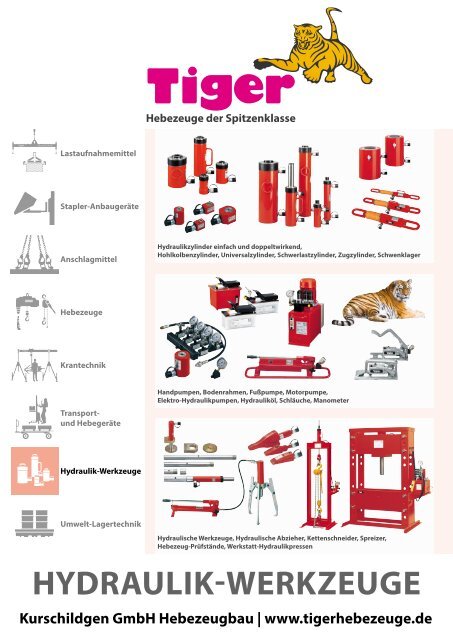 Industriehydraulik Werkzeuge