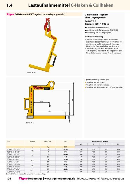 Lastaufnahmemittel - Kran Hebetechnik