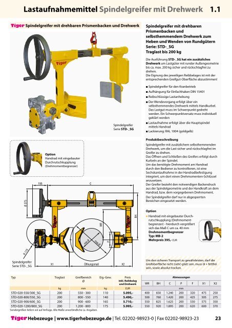 Lastaufnahmemittel - Kran Hebetechnik